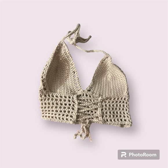 handmade crochet bra top. - Picture 3 of 3